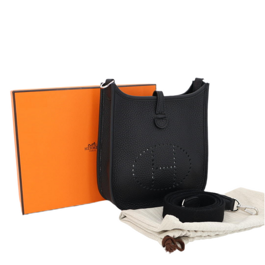 エルメス HERMES エヴリンTPM B刻 ブラック シルバー金具 トリヨンクレマンス レディース ショルダーバッグ 美品
