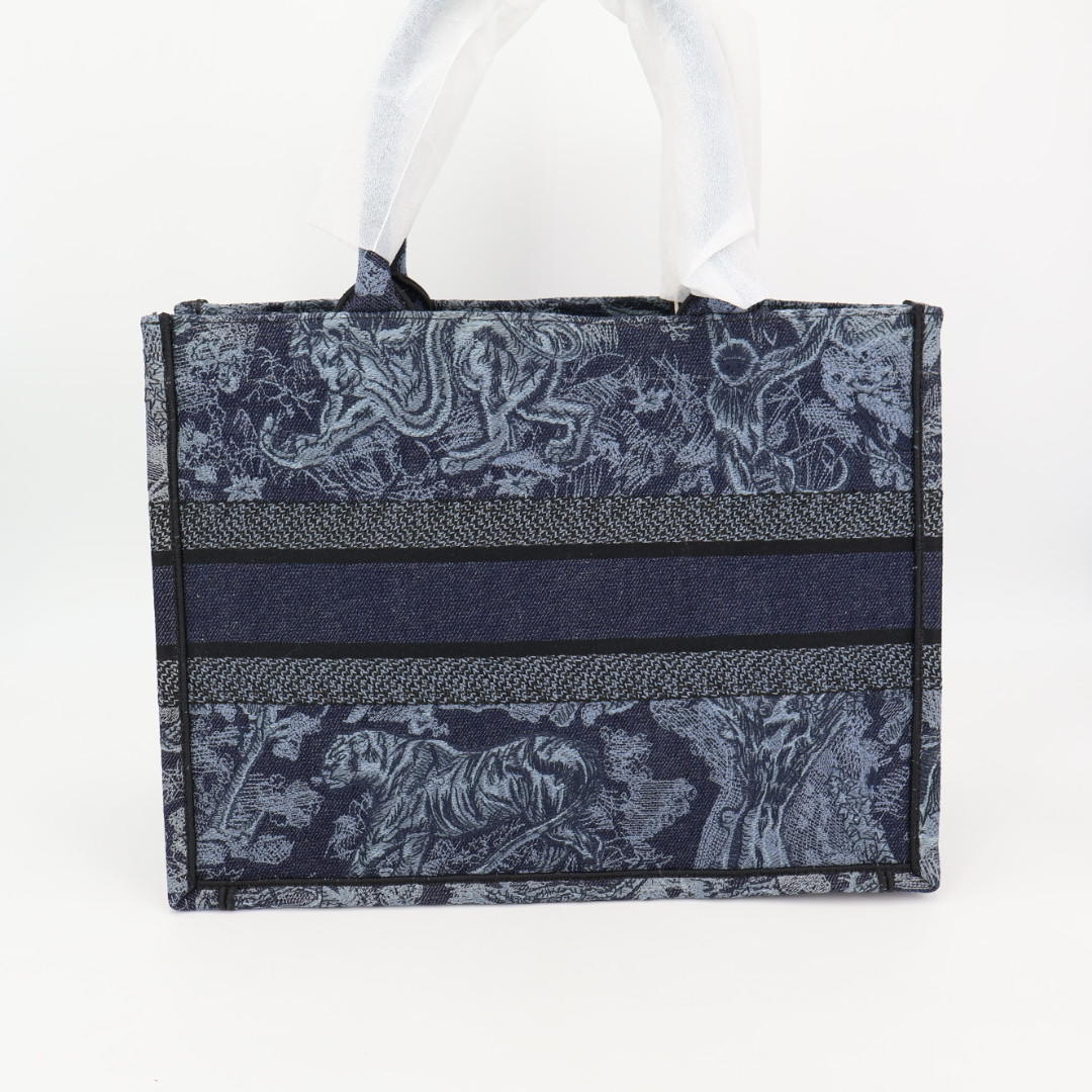 クリスチャンディオール Christian Dior TOILE DE JOUY ディオール ブック トート ミディアム M1296ZEBL バッグ 美品