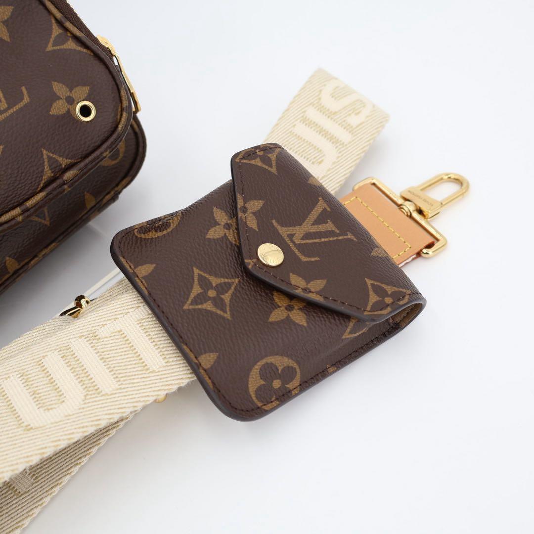 ルイ・ヴィトン LOUIS VUITTON ユーティリティ クロスボディ ショルダーバッグ バッグ PVCコーティングキャンバス レザー モノグラム ブラウン系 M80446