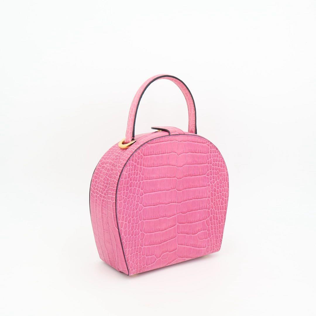 セリーヌ CELINE クロコダイル型押し　VITELLO FICELLE　ハンドバッグ　