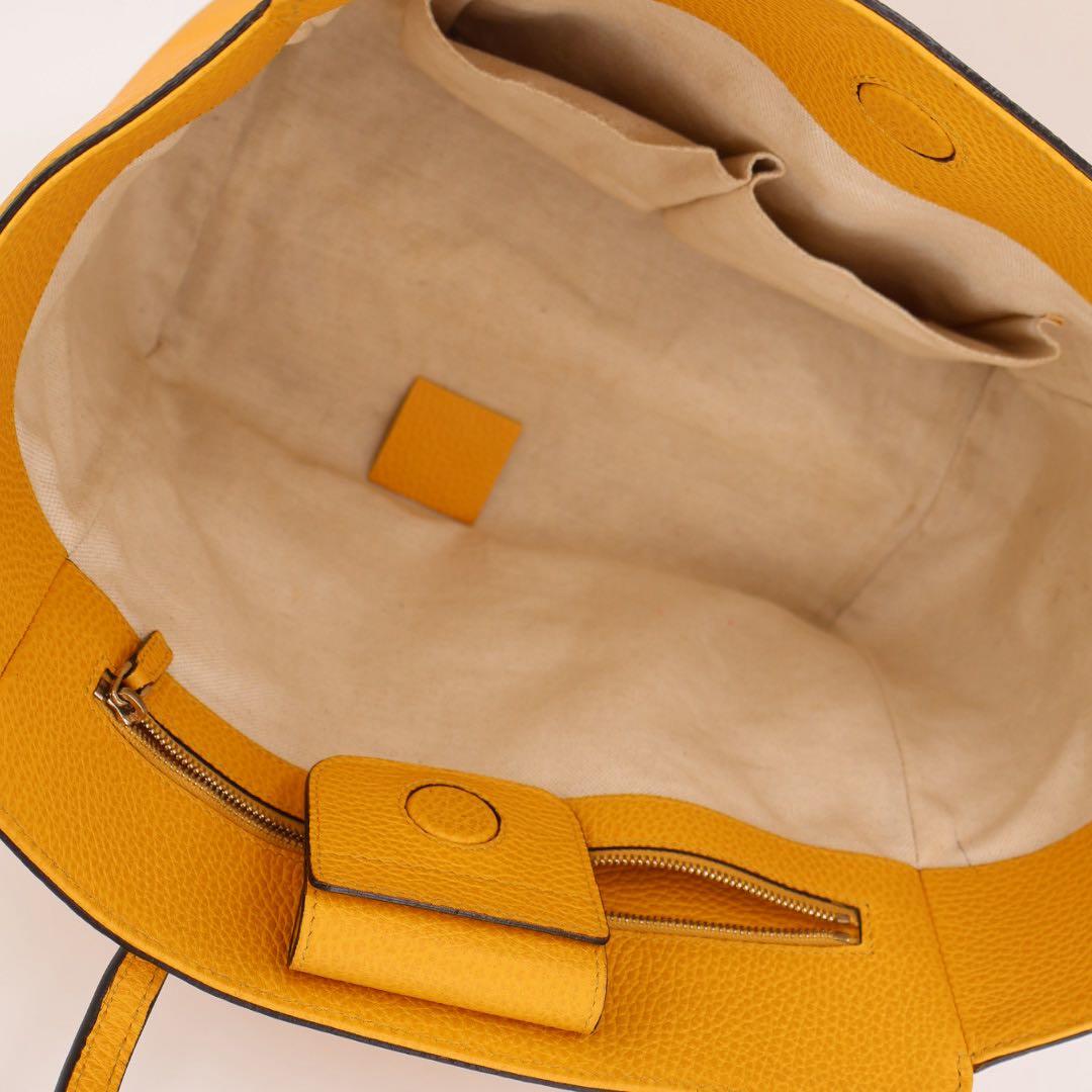 グッチ GUCCI スウィング イエロー ゴールド金具 レザー 354397 トートバッグ ショルダーバッグ