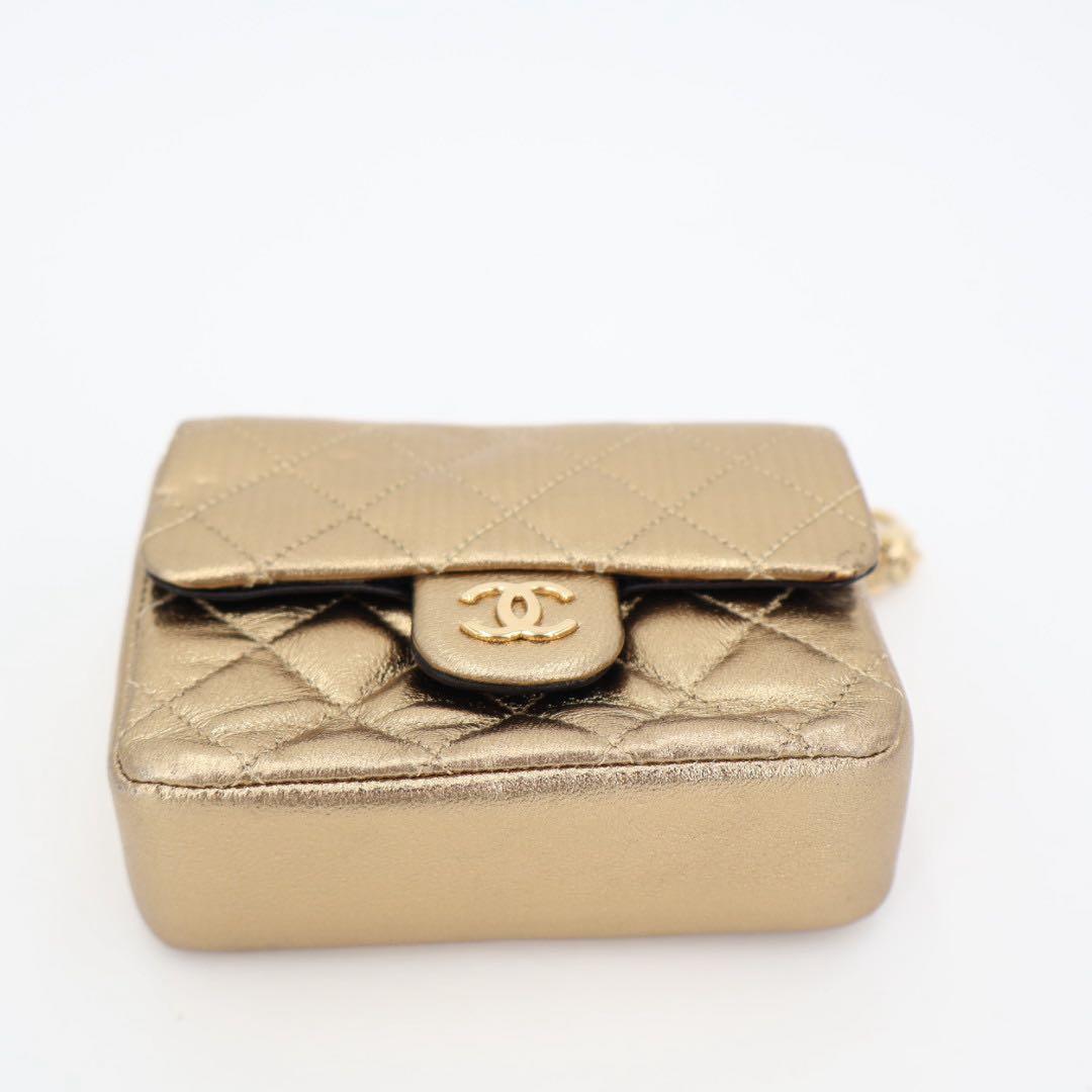 シャネル　CHANEL　ヴィンテージ　ミニミニマトラッセ　チェーン バッグチャーム　ポーチ　ハンドバッグ