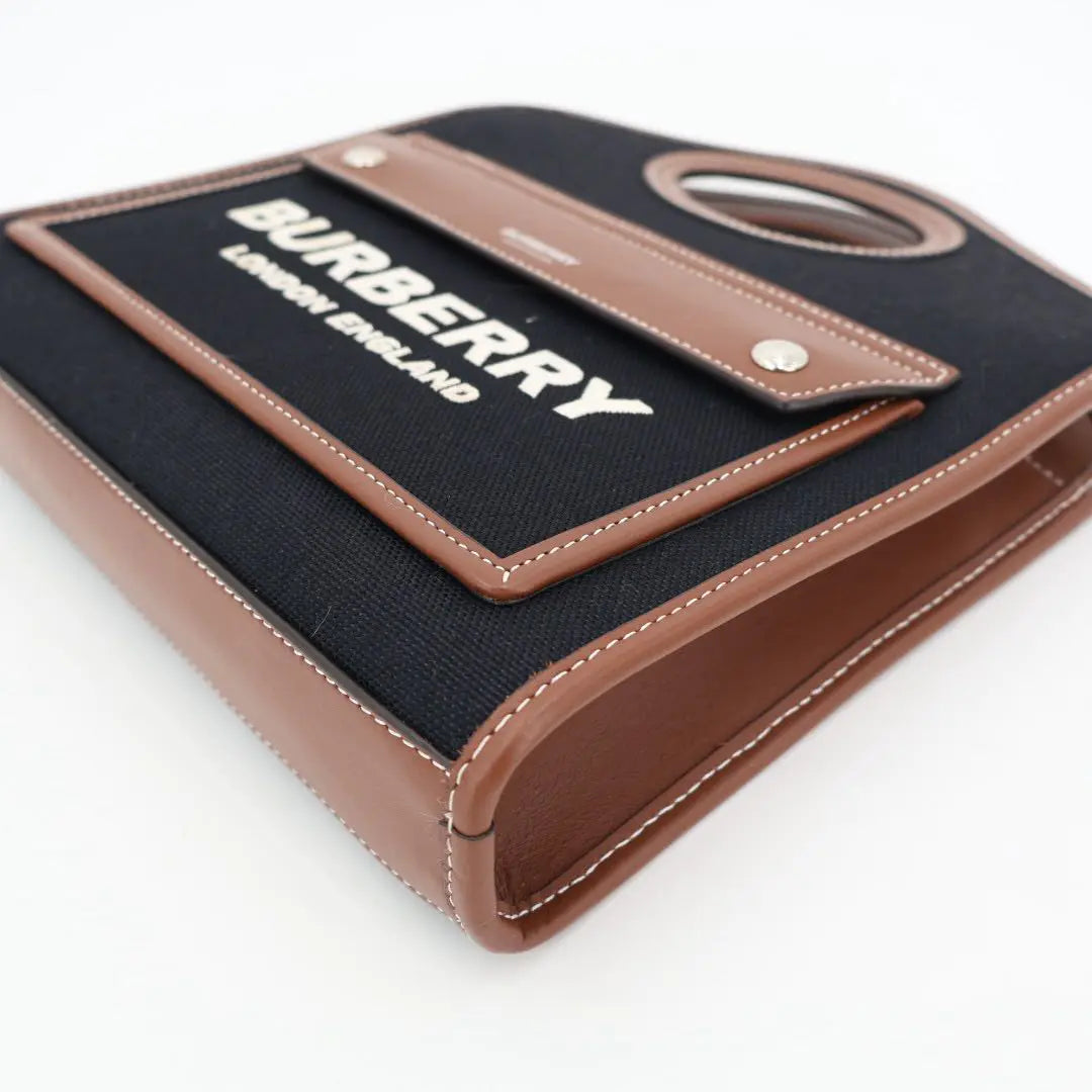 バーバリー BURBERRY ロゴ ミニポケット トートバッグ