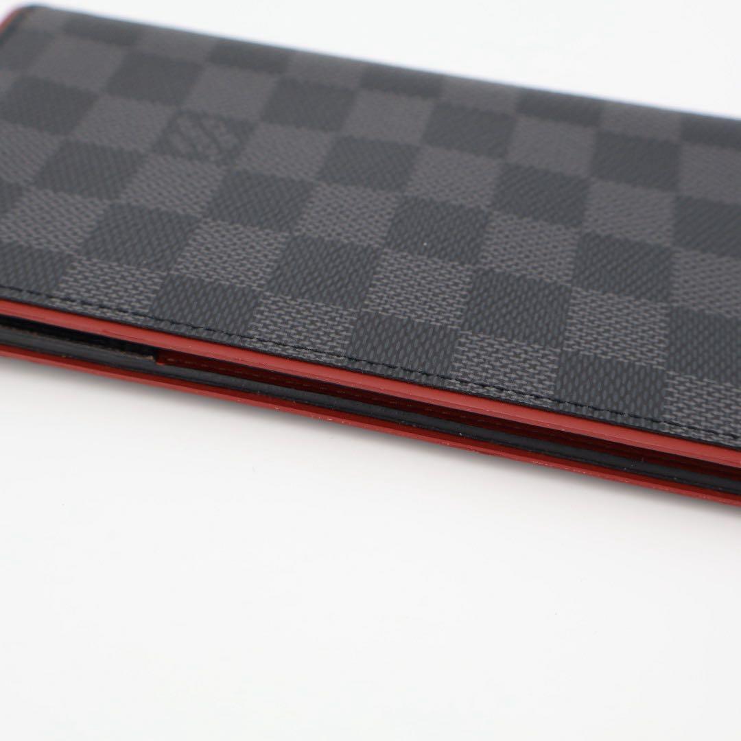 ルイヴィトン LOUIS VUITTON ポルトフォイユ・プラザ ダミエコバルト ロングウォレット 二つ折り財布 グレー/ブラック M63254