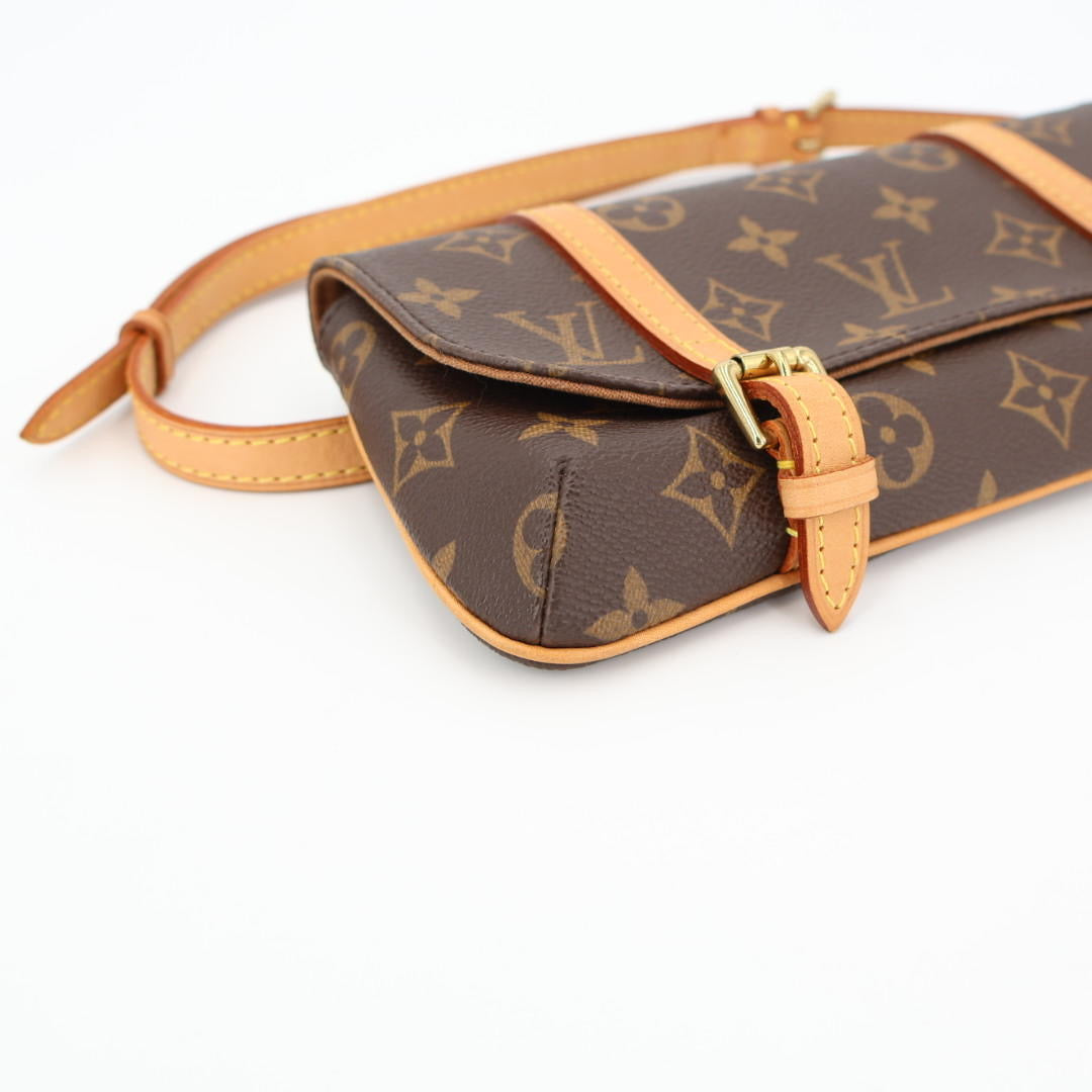 Louis Vuitton ルイヴィトン ポシェット・マレル M51159 ウエストポーチ ウエストバッグ ボディバッグ モノグラム キャンバス ブラウン