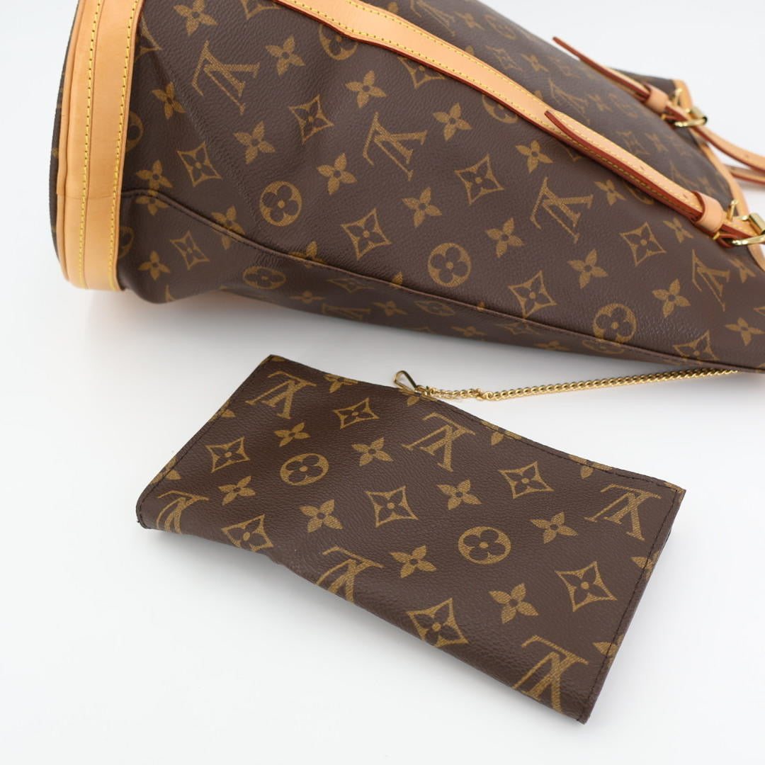 ルイヴィトン LOUIS VUITTON GM M42236 トートバッグ モノグラムキャンバス/ヌメ革 ブラウン