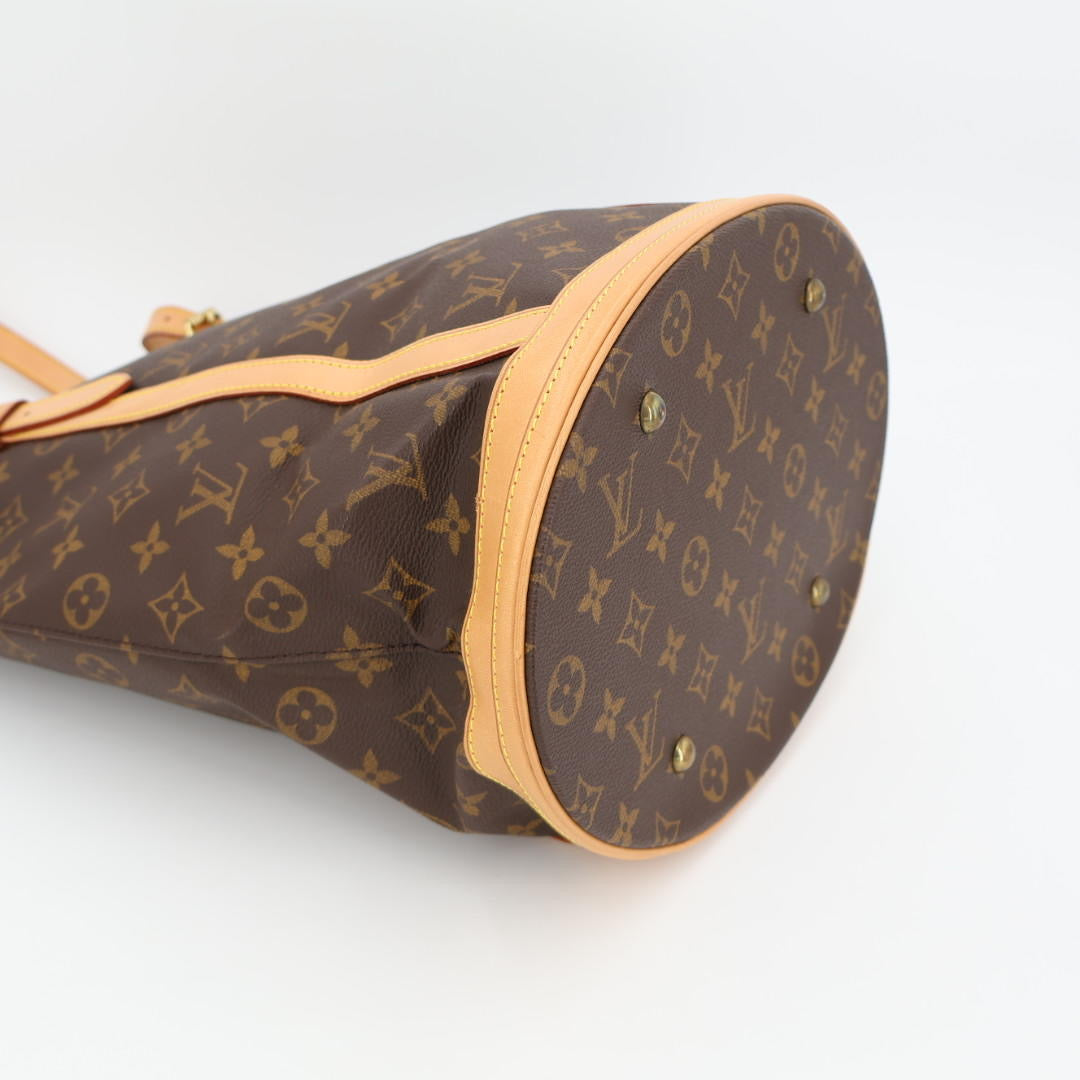 ルイヴィトン LOUIS VUITTON GM M42236 トートバッグ モノグラムキャンバス/ヌメ革 ブラウン