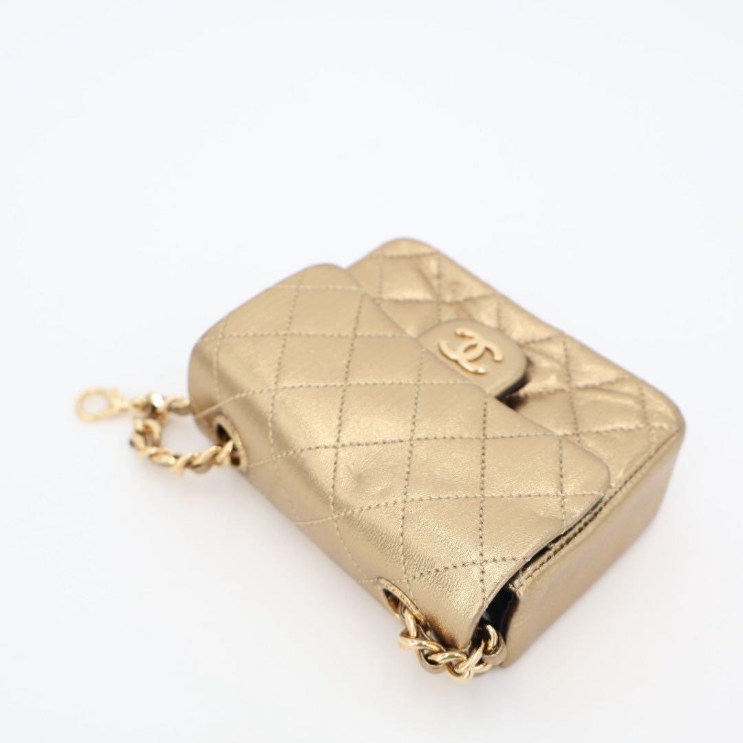 シャネル　CHANEL　ヴィンテージ　ミニミニマトラッセ　チェーン バッグチャーム　ポーチ　ハンドバッグ