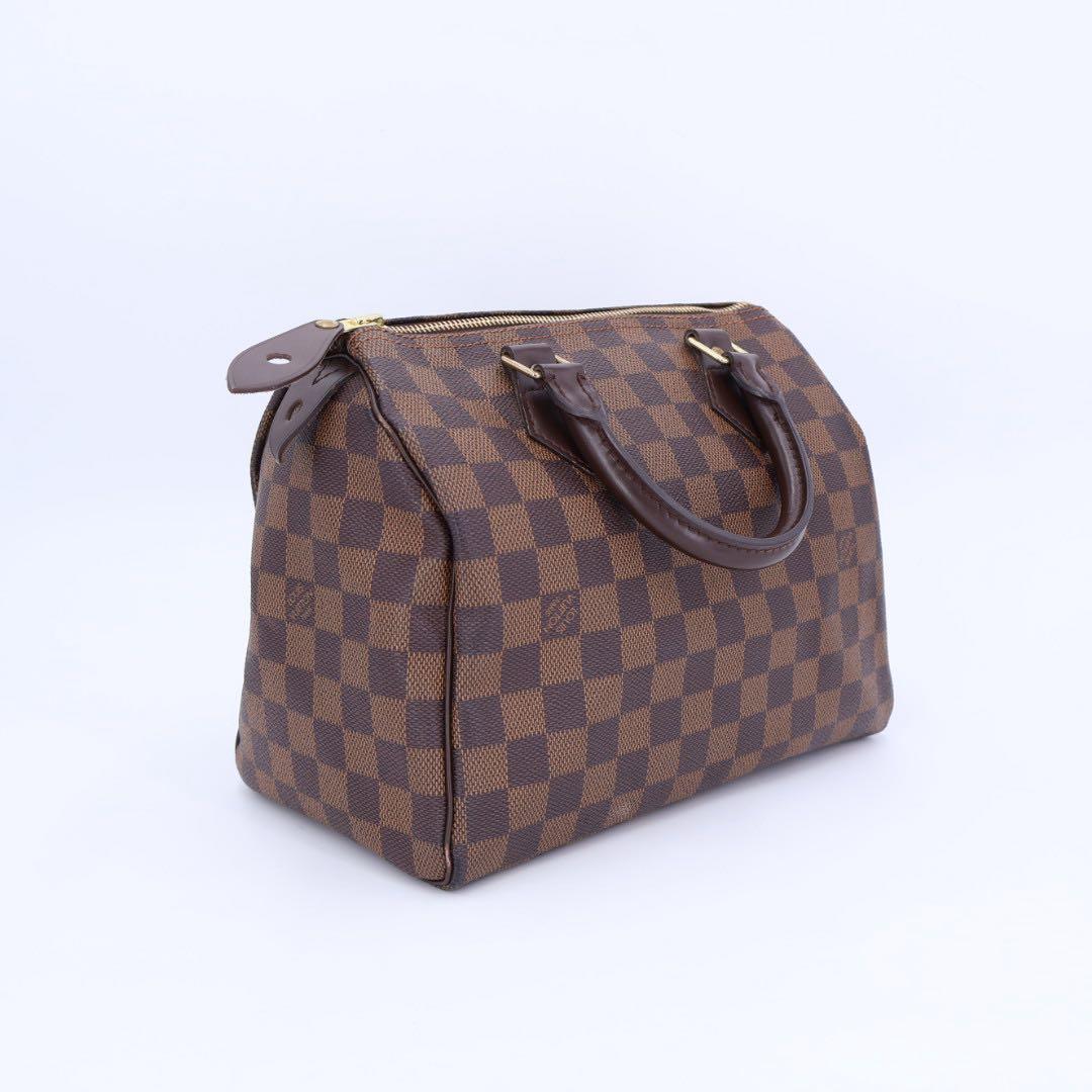 ルイ ヴィトン LOUIS VUITTON ダミエ スピーディ 30 ハンド バッグ エベヌ N41531 ブラウン ゴールド 金具 Speedy 25