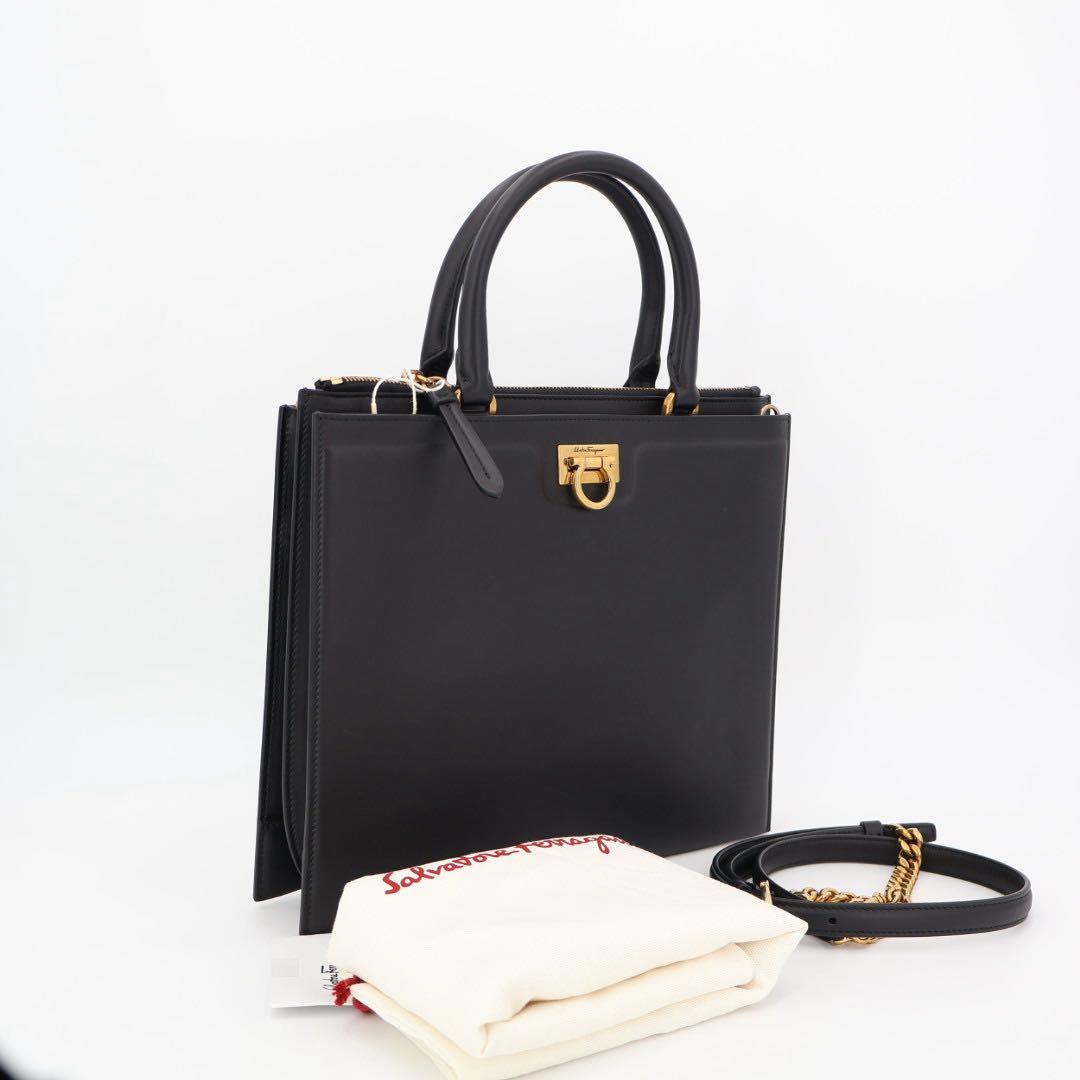 フェラガモ Ferragamo 21 H995 NERO 0724602 レディース トートショルダーバッグ