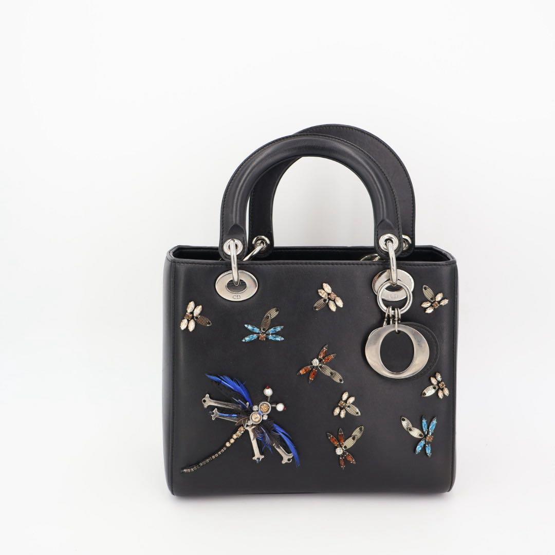 クリスチャンディオール Christian Dior レディディオール レザー 2WAYハンドバッグ ブラック