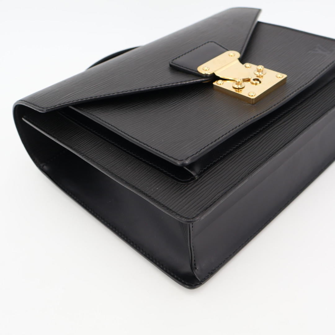 ルイヴィトン LOUIS VUITTON エピ モンソー ハンドバッグ ショルダーバッグ 2WAY M52122 ノワール ブラック レザー レディース