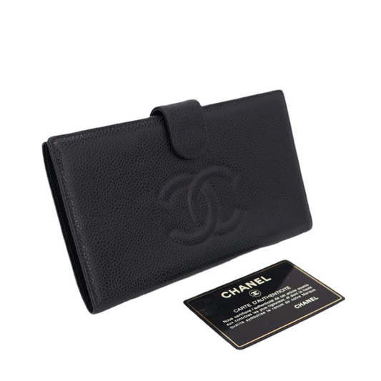 シャネル CHANEL ココマーク 二つ折り長財布