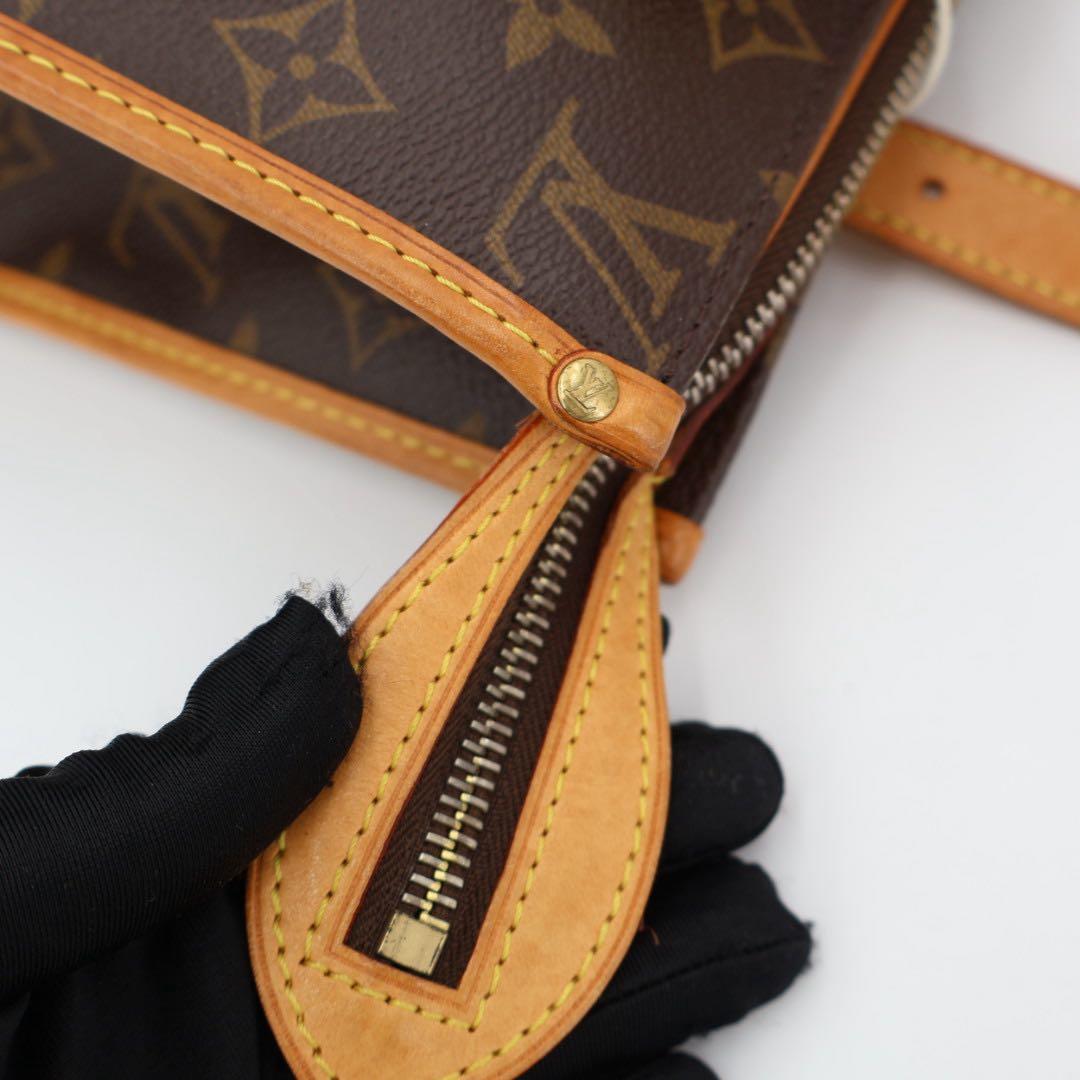 ルイ・ヴィトン LOUIS VUITTON モノグラム ポパンクール オ ワンショルダー トートバッグ M40007 ブラウン PVC ショルダーバッグ