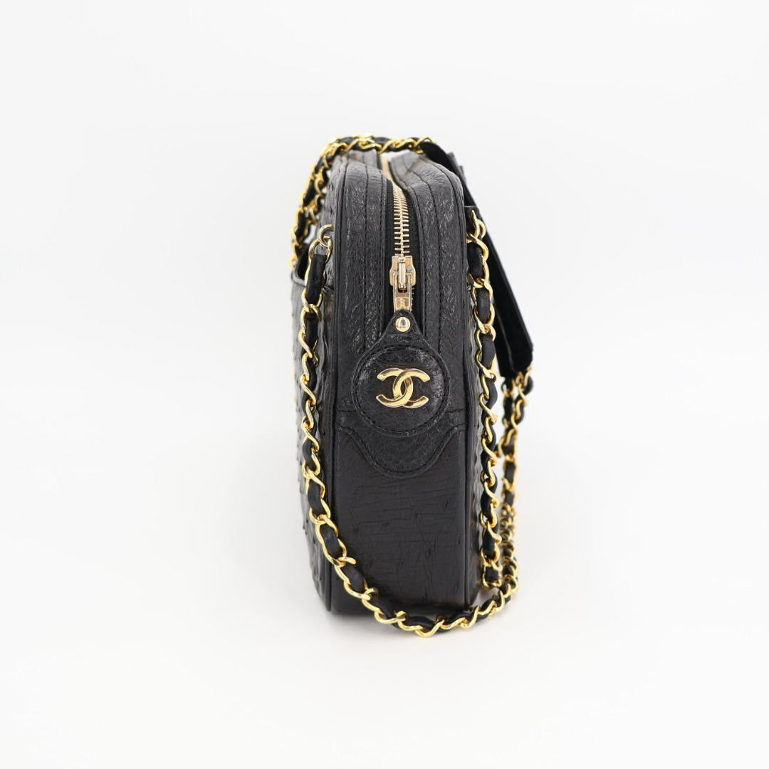 シャネル CHANEL シャネル オーストリッチ チェーンショルダーバッグ
