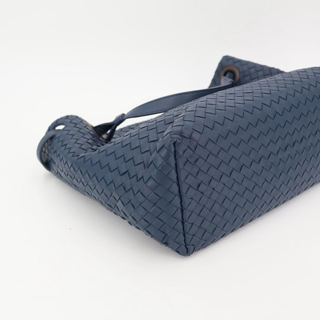 ボッテガ・ヴェネタ Bottega Veneta イントレチャート ガルダ レザー トート バッグ