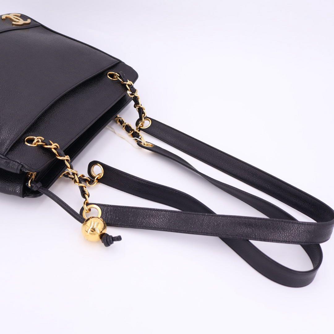 シャネル CHANEL トリプルココマーク チェーントートバッグ レディース