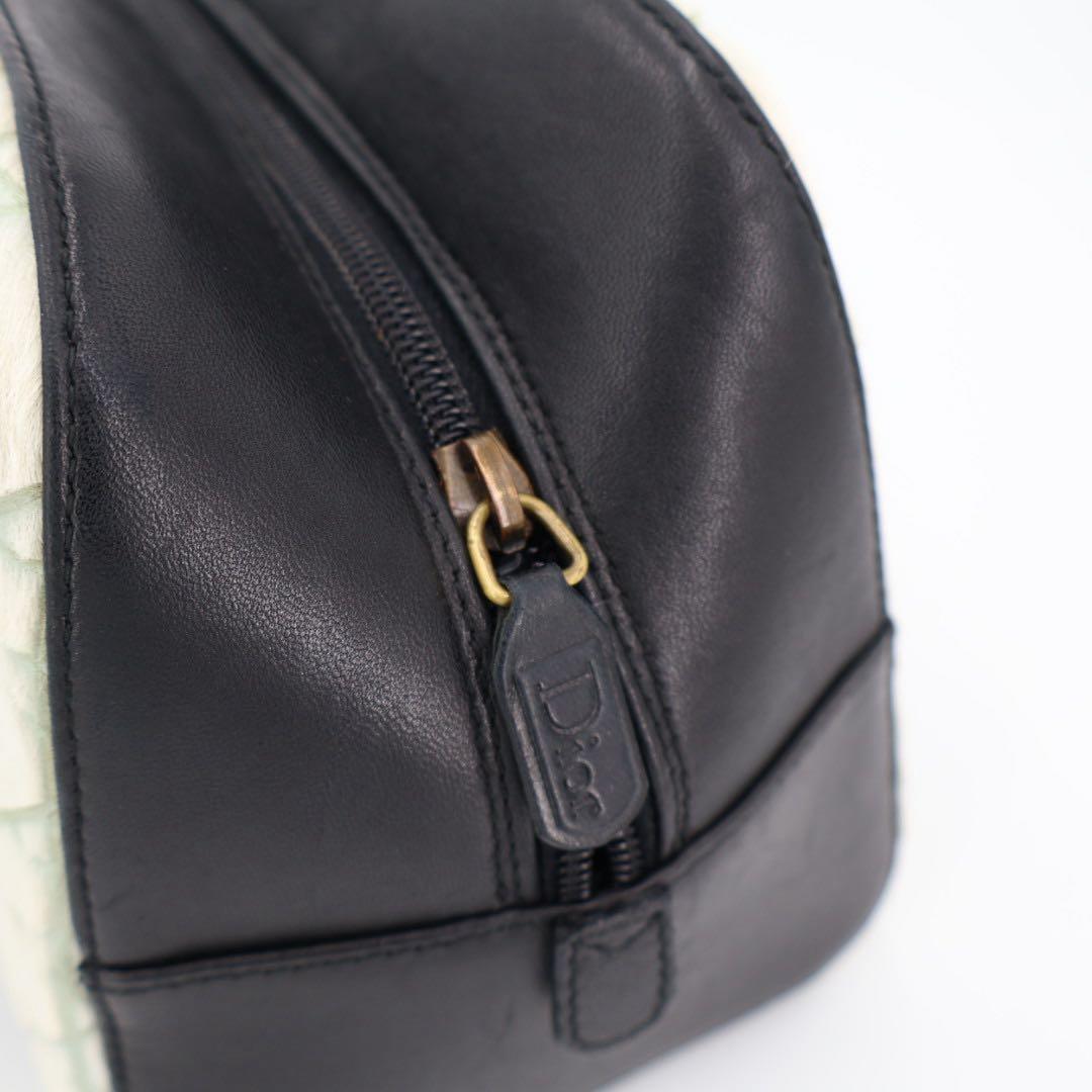 クリスチャンディオール Christian Dior ハンドバッグ カナージュ ハラコ BLK/MA-0091