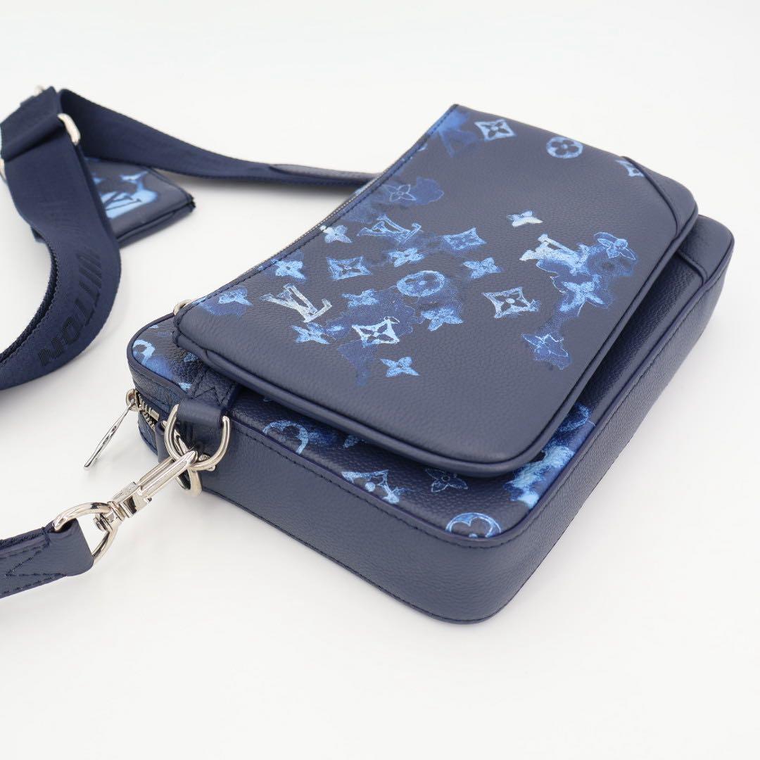 ルイヴィトン LOUIS VUITTON ウォーターカラー トリオ メッセンジャ M57840 メンズ ショルダーバッグ