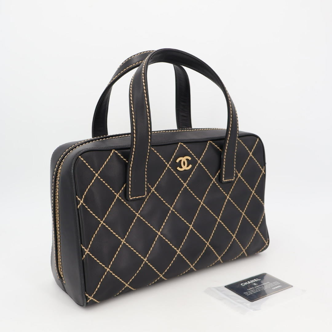 シャネル CHANEL ワイルドステッチ トートバッグ レディース