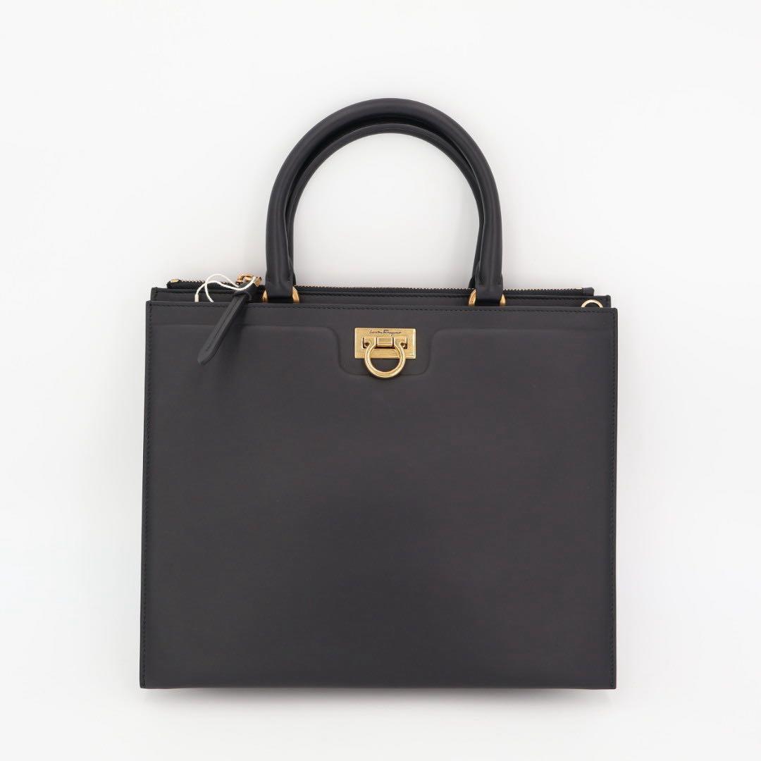 フェラガモ Ferragamo 21 H995 NERO 0724602 レディース トートショルダーバッグ