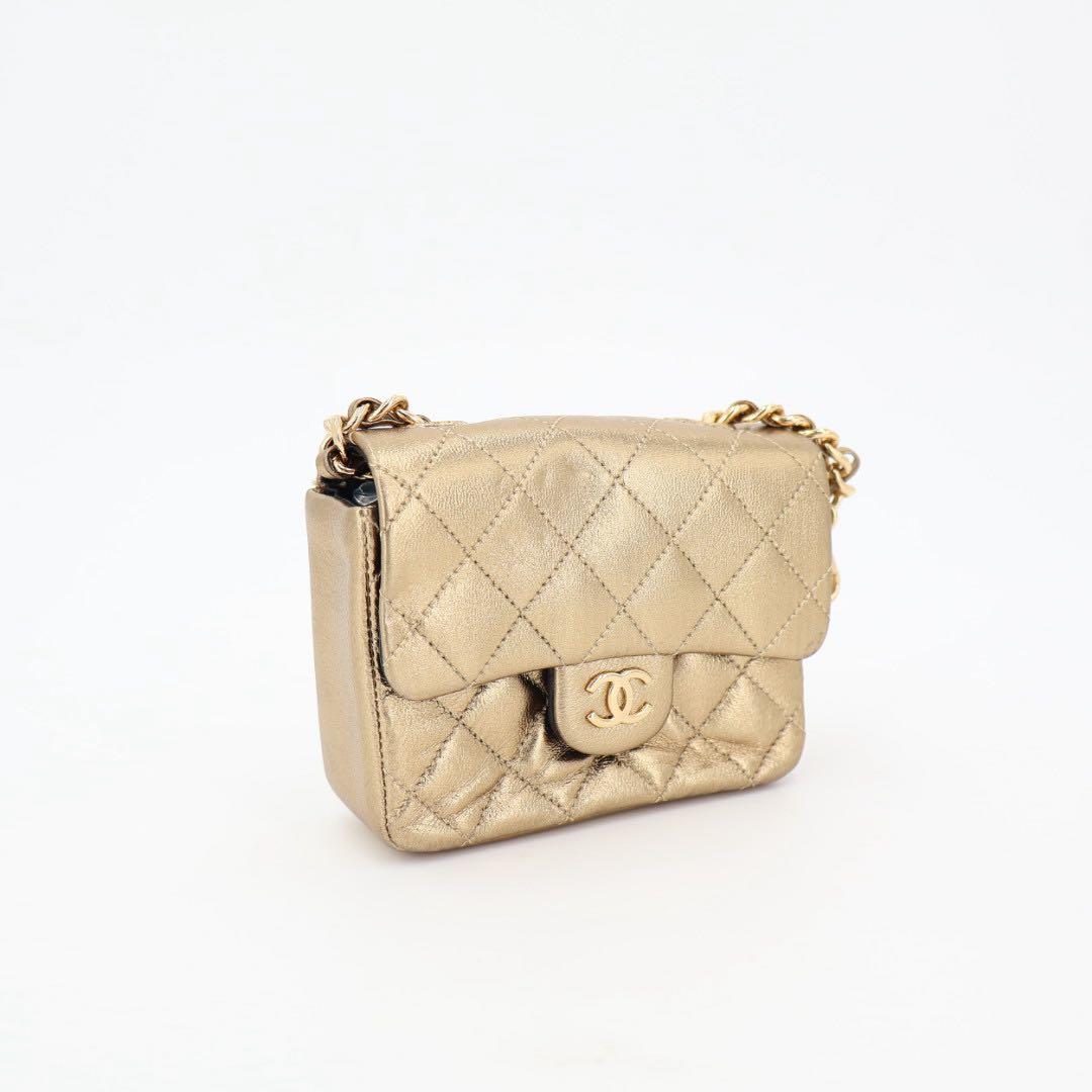 シャネル　CHANEL　ヴィンテージ　ミニミニマトラッセ　チェーン バッグチャーム　ポーチ　ハンドバッグ