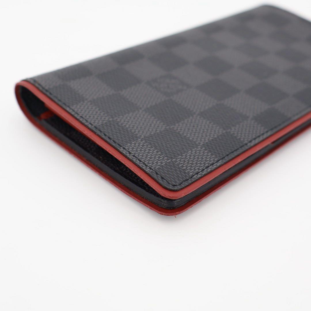 ルイヴィトン LOUIS VUITTON ポルトフォイユ・プラザ ダミエコバルト ロングウォレット 二つ折り財布 グレー/ブラック M63254