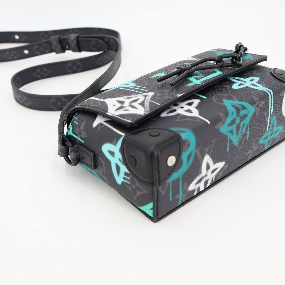 ルイヴィトン LOUIS VUITTON ショルダーバッグ メンズ モノグラムエクリプス グラフィティ スティーマー・ウェアラブルウォレット