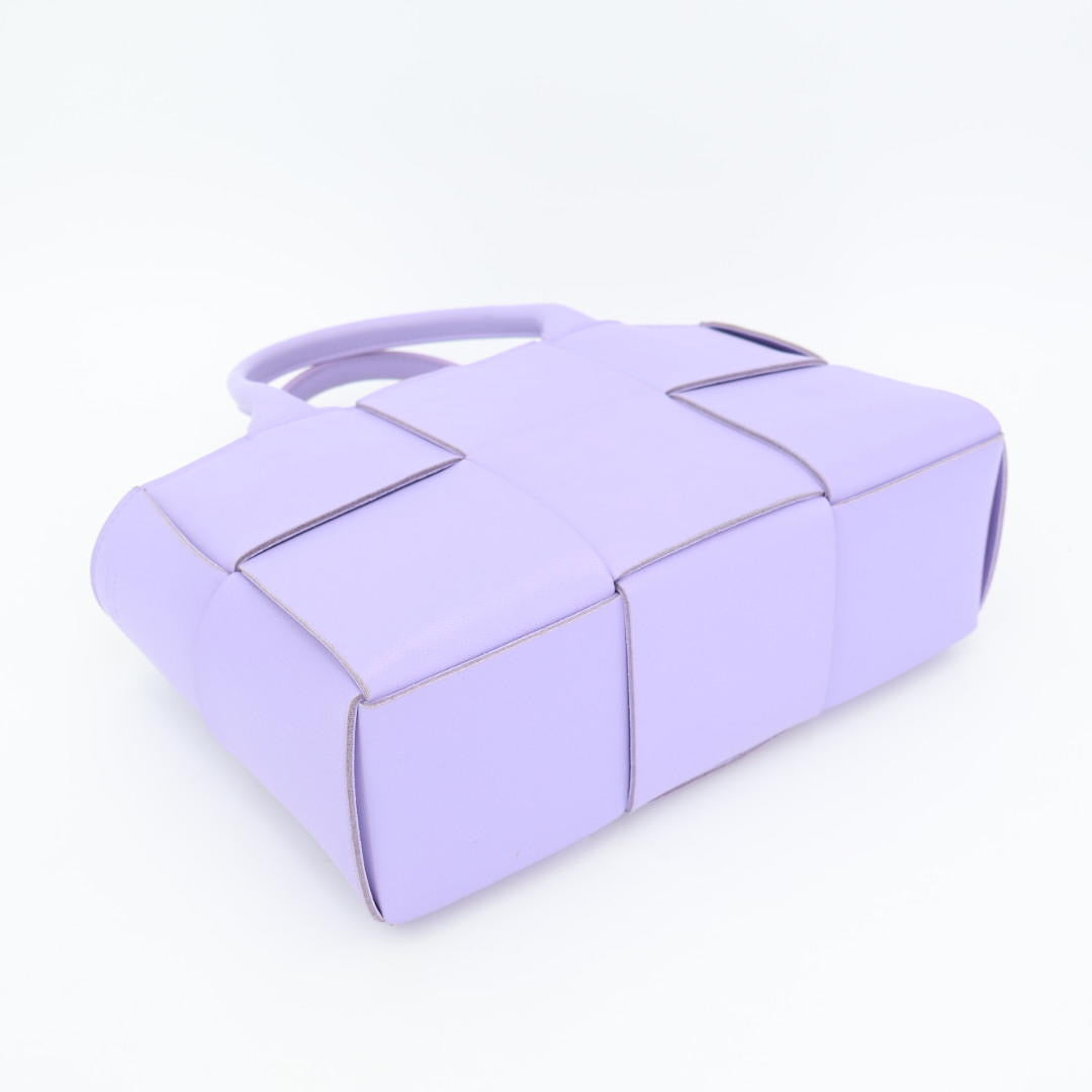 ボッテガヴェネタ BOTTEGA VENETA ミニ アルコ 2way トートバッグ パープル レディース