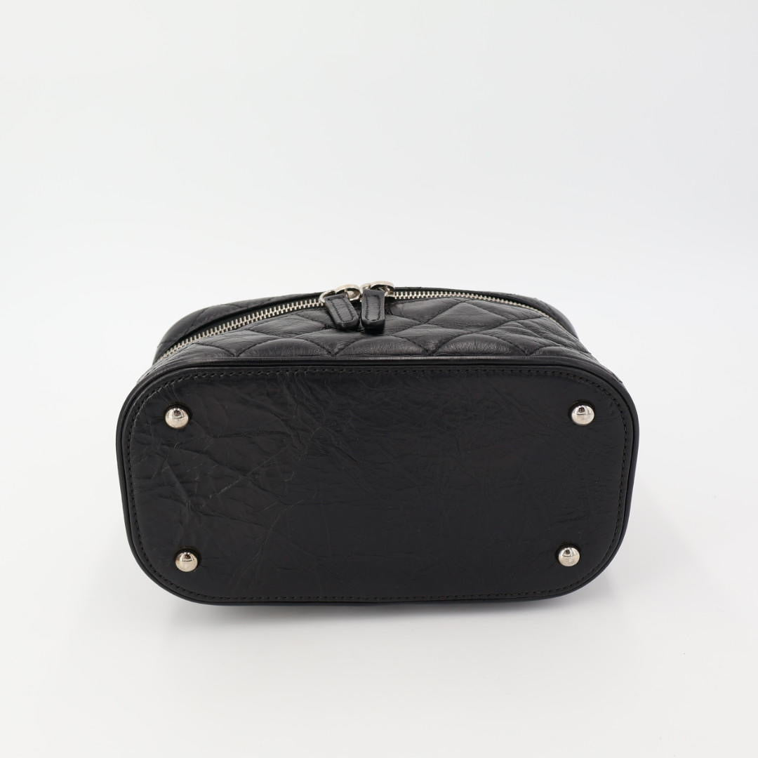 CHANEL シャネル マトラッセ クリアバックパック A57826 クリア ブラック ビニール レザー シルバー金具 リュックサック