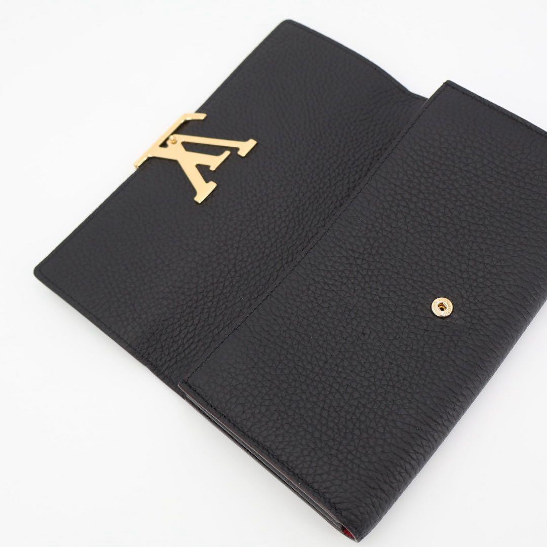 ルイヴィトン LOUIS VUITTON 長財布 ポルトフォイユ・カプシーヌ 　トリヨンレザー　マリーヌルージュ　M63739