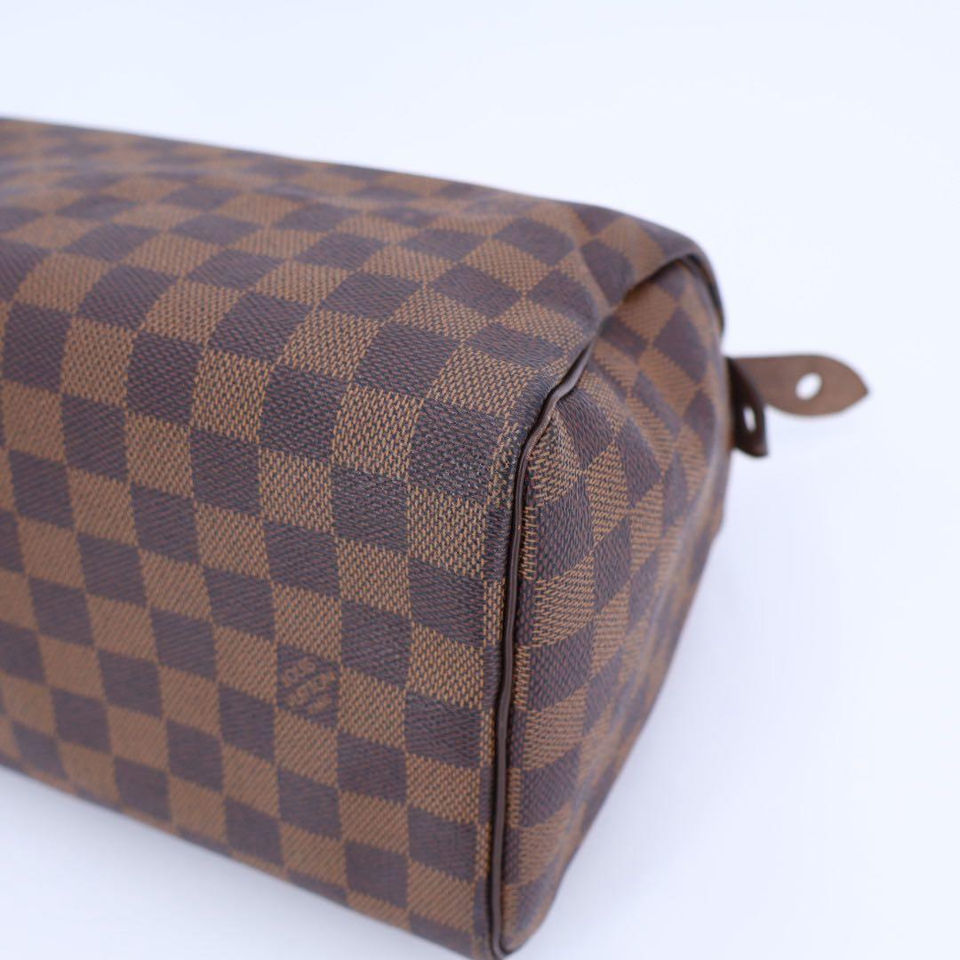 ルイ ヴィトン LOUIS VUITTON ダミエ スピーディ 30 ハンド バッグ エベヌ N41531 ブラウン ゴールド 金具 Speedy 25