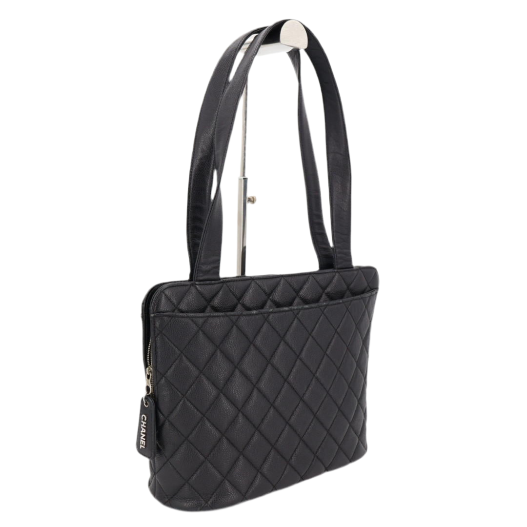 シャネル CHANEL マトラッセ キャビアスキン ショルダーバッグ