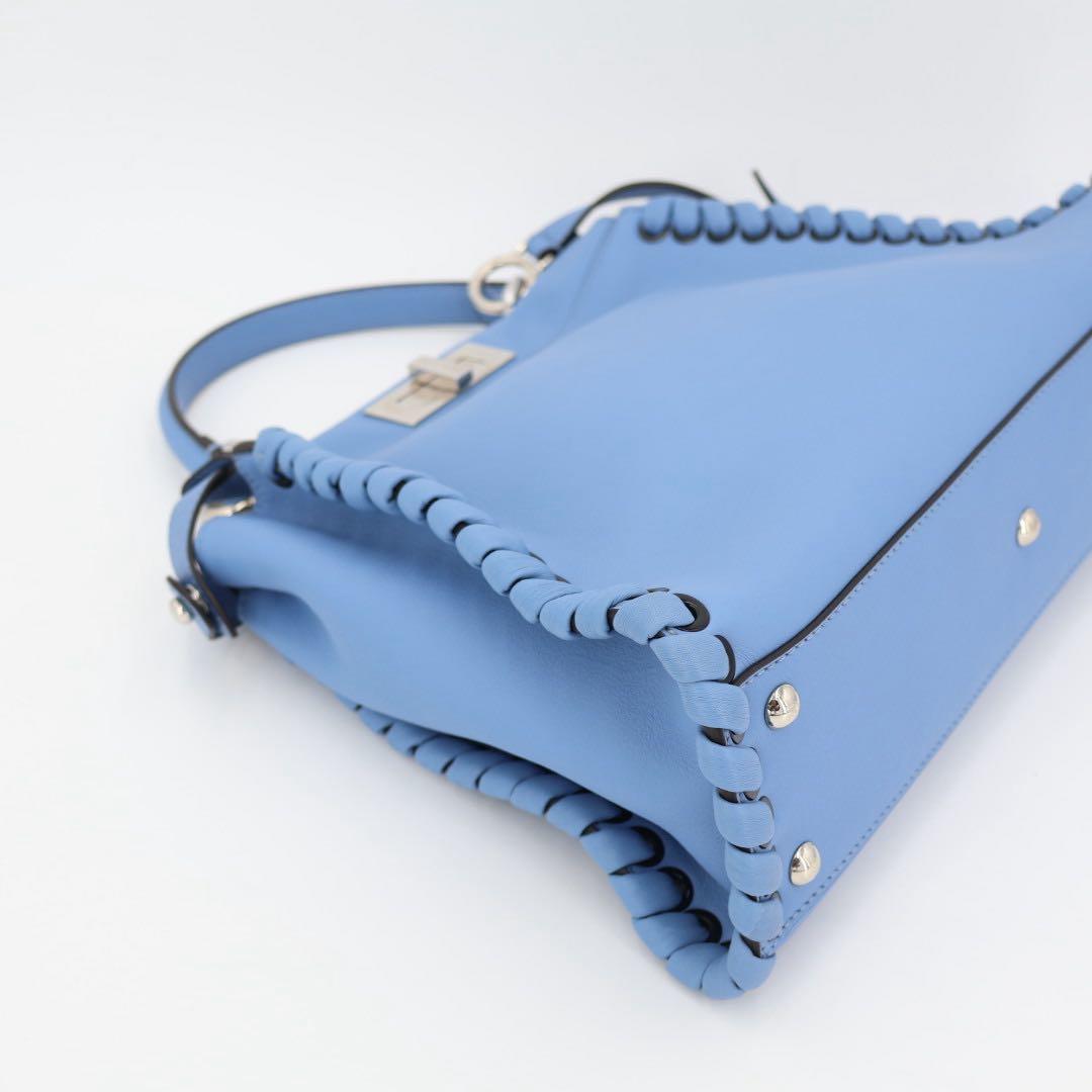 フェンディ Fendi レギュラーピーカーブー 2WAY ブルー 8BN290
