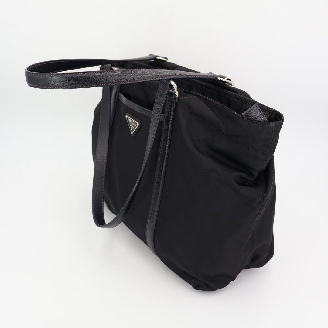 プラダ PRADA ハンドバッグ トートバッグ ブラック ナイロン レディース