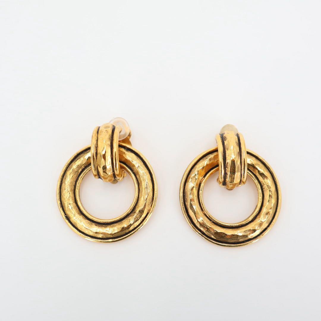 シャネル CHANEL マトラッセ フープ イヤリング ゴールド アクセサリー レディース