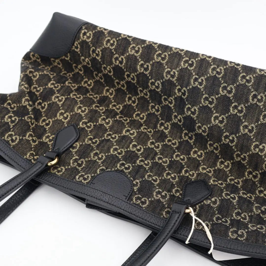 グッチ GUCCI オフィディア ミディアム トートバッグ 631685 ブラック GGジャカードデニム