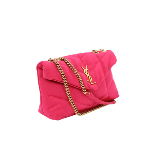 サンローラン Saint Laurent ミニ パファー コットンブレンド ショルダーバッグ