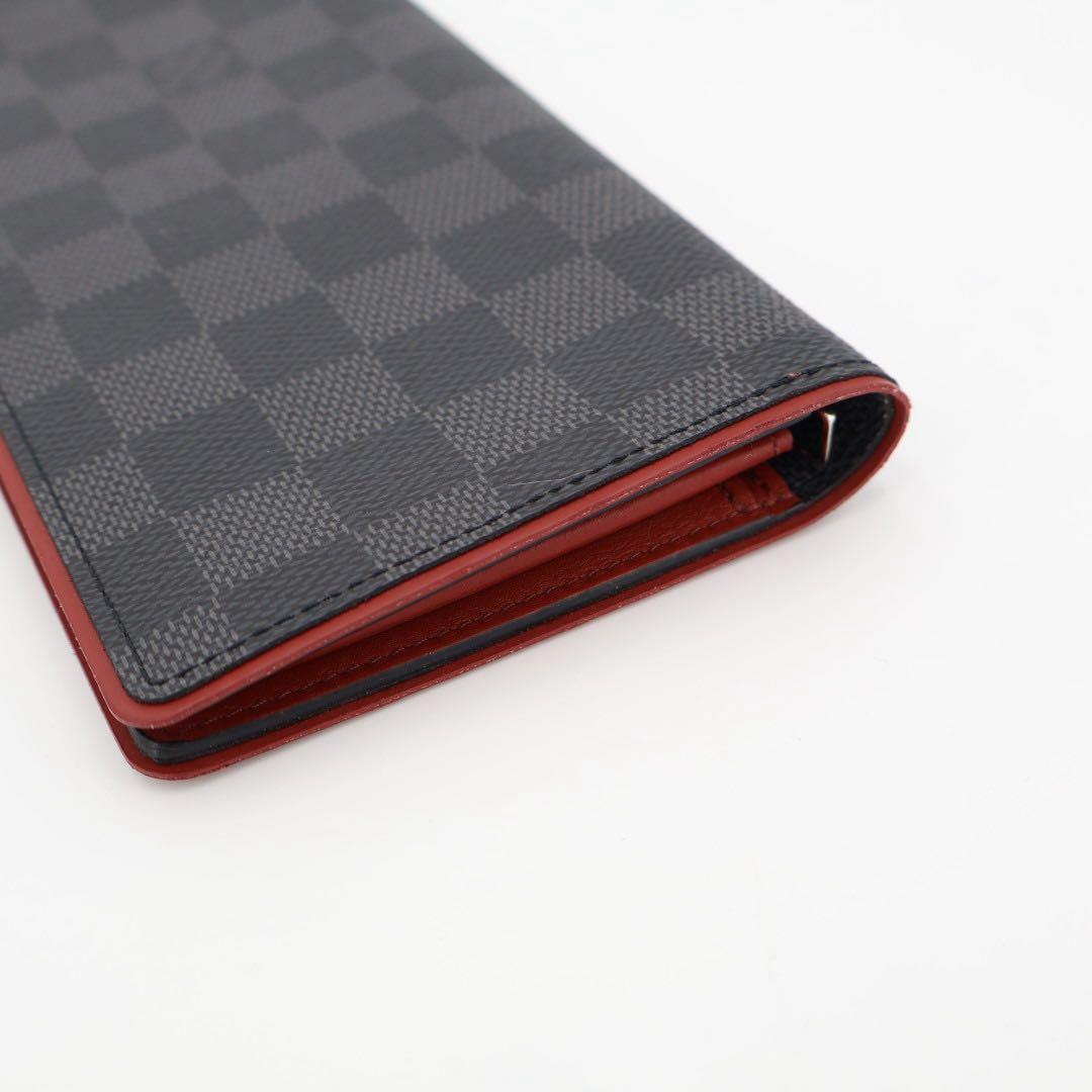 ルイヴィトン LOUIS VUITTON ポルトフォイユ・プラザ ダミエコバルト ロングウォレット 二つ折り財布 グレー/ブラック M63254