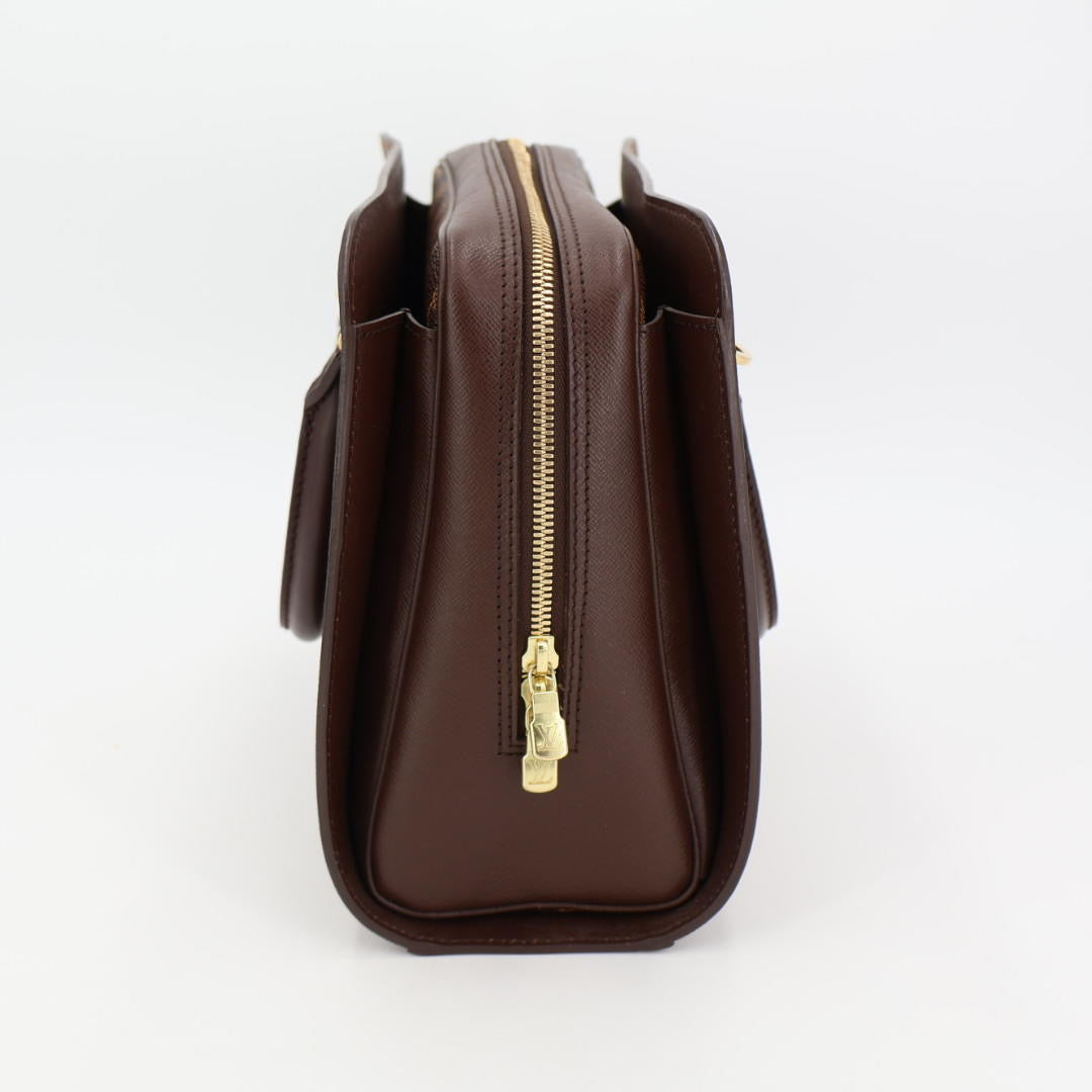 ルイヴィトン LOUIS VUITTON N51155 トリアナ ハンドバッグ 茶 ブラウン ダミエキャンバス