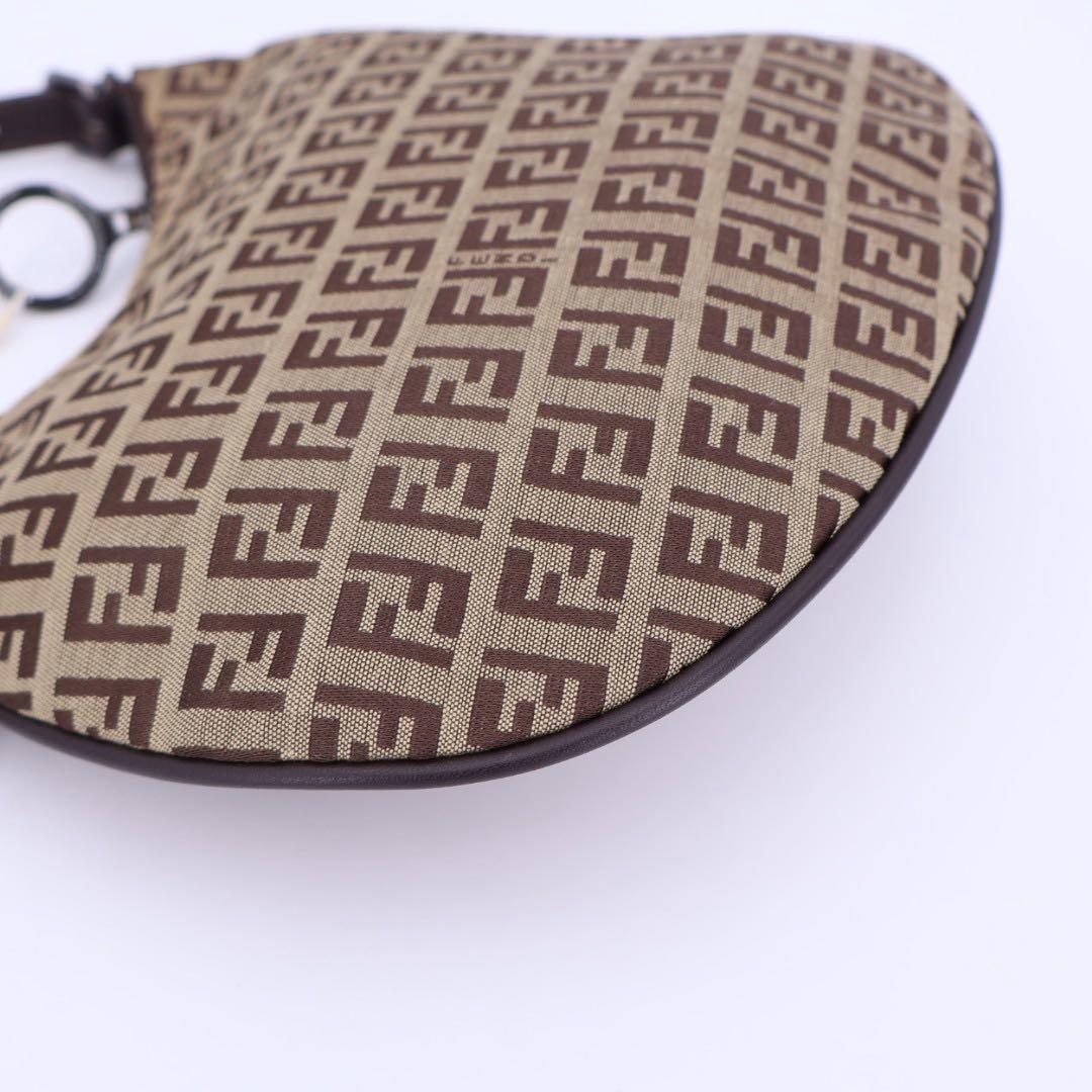 フェンディ Fendi ズッカ柄 ワンショルダー 8BR248 ハンドバッグ ブラウン FF柄 ポーチ BAG カバン 手提げ鞄