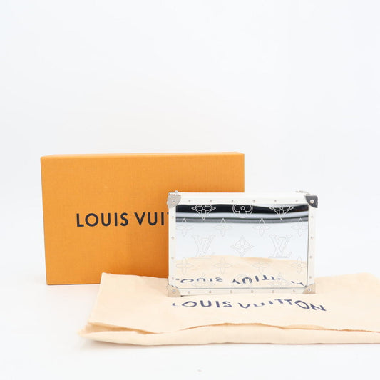 ルイヴィトン LOUIS VUITTON ジュエリーボックス トランク モノグラム ホワイト 美品