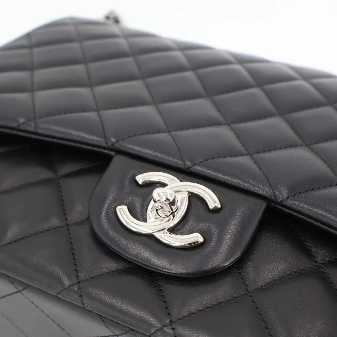 シャネル CHANEL デカマトラッセ ラムスキンシングルフラップチェーンショルダーバッグ
