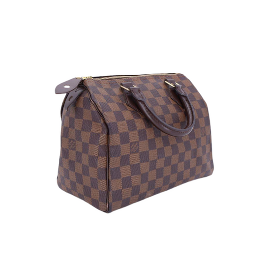 ルイ ヴィトン LOUIS VUITTON ダミエ スピーディ 30 ハンド バッグ エベヌ N41531 ブラウン ゴールド 金具 Speedy 25