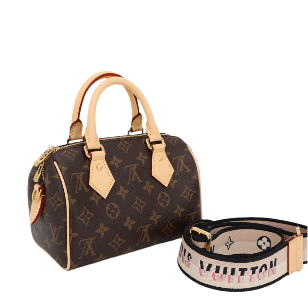 ルイ ヴィトン LOUIS VUITTON スピーディ バンドリエール 20 モノグラム レザー ブラック 2WAYバッグ ルイヴィトン ショルダーバッグ ルイヴィトン ハンドバッグ レディース スピーディ20 ミニバッグ ブランド 美品