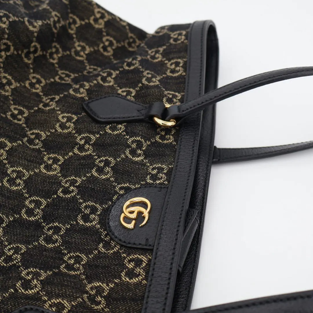グッチ GUCCI オフィディア ミディアム トートバッグ 631685 ブラック GGジャカードデニム