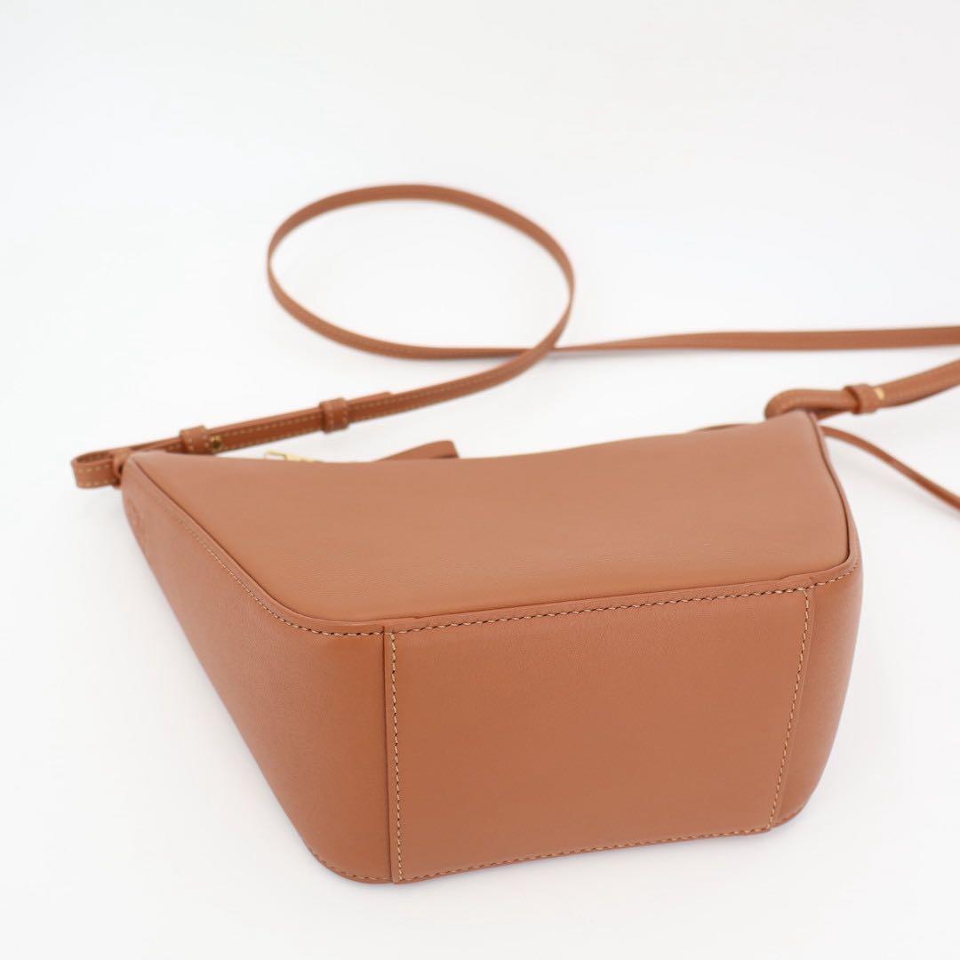 ロエベ LOEWE ハンモック ホーボーバッグ ミニ 2Wayバッグ レザー　タン ブラウン 美品