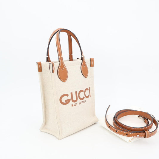 グッチ GUCCI キャンバス スーパーミニショルダーバッグ