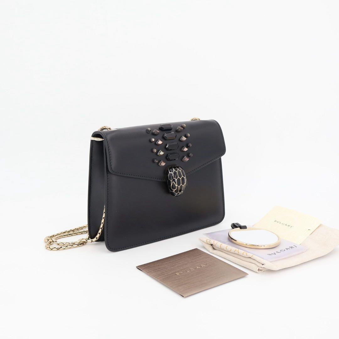 ブルガリ BVLGARI セルペンティ チェーンショルダー ショルダーバッグ 美品