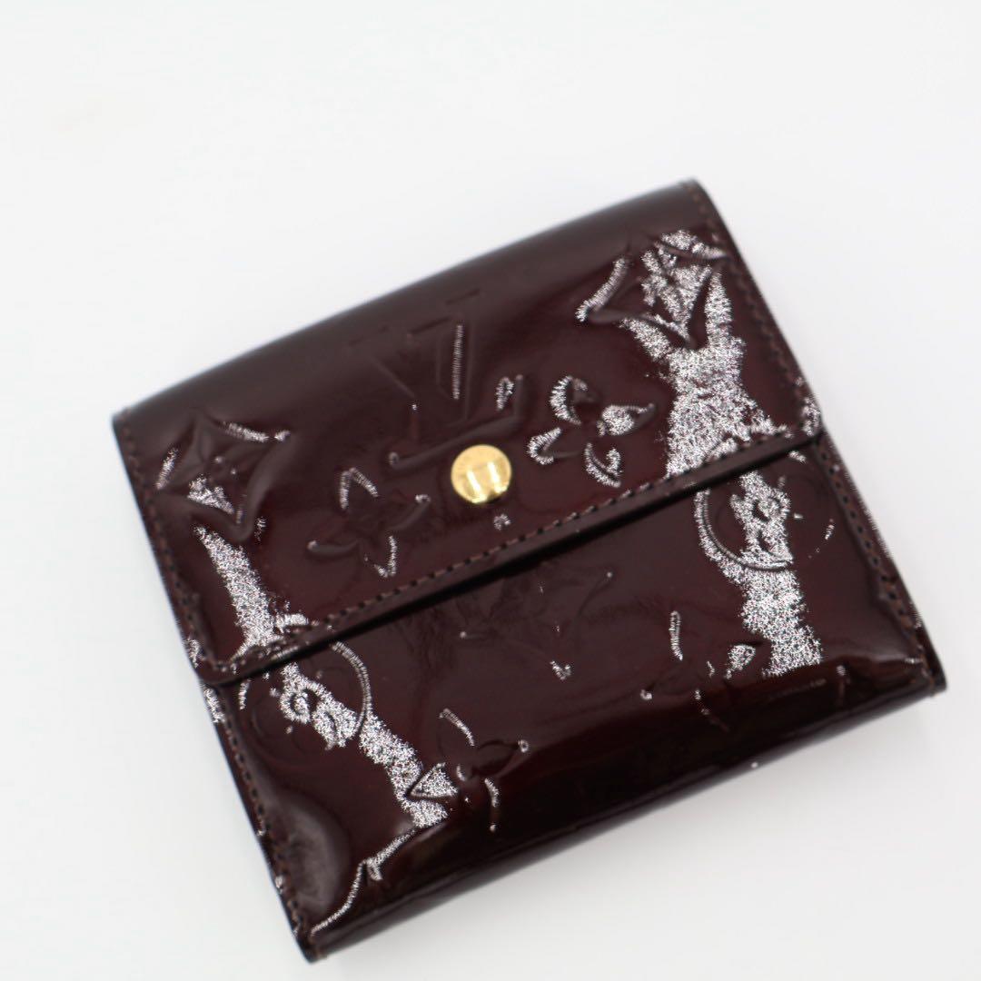 ルイヴィトン LOUIS VUITTON M93519 ラドロー アマラント 紫 パープル モノグラム ヴェルニ エナメル 財布